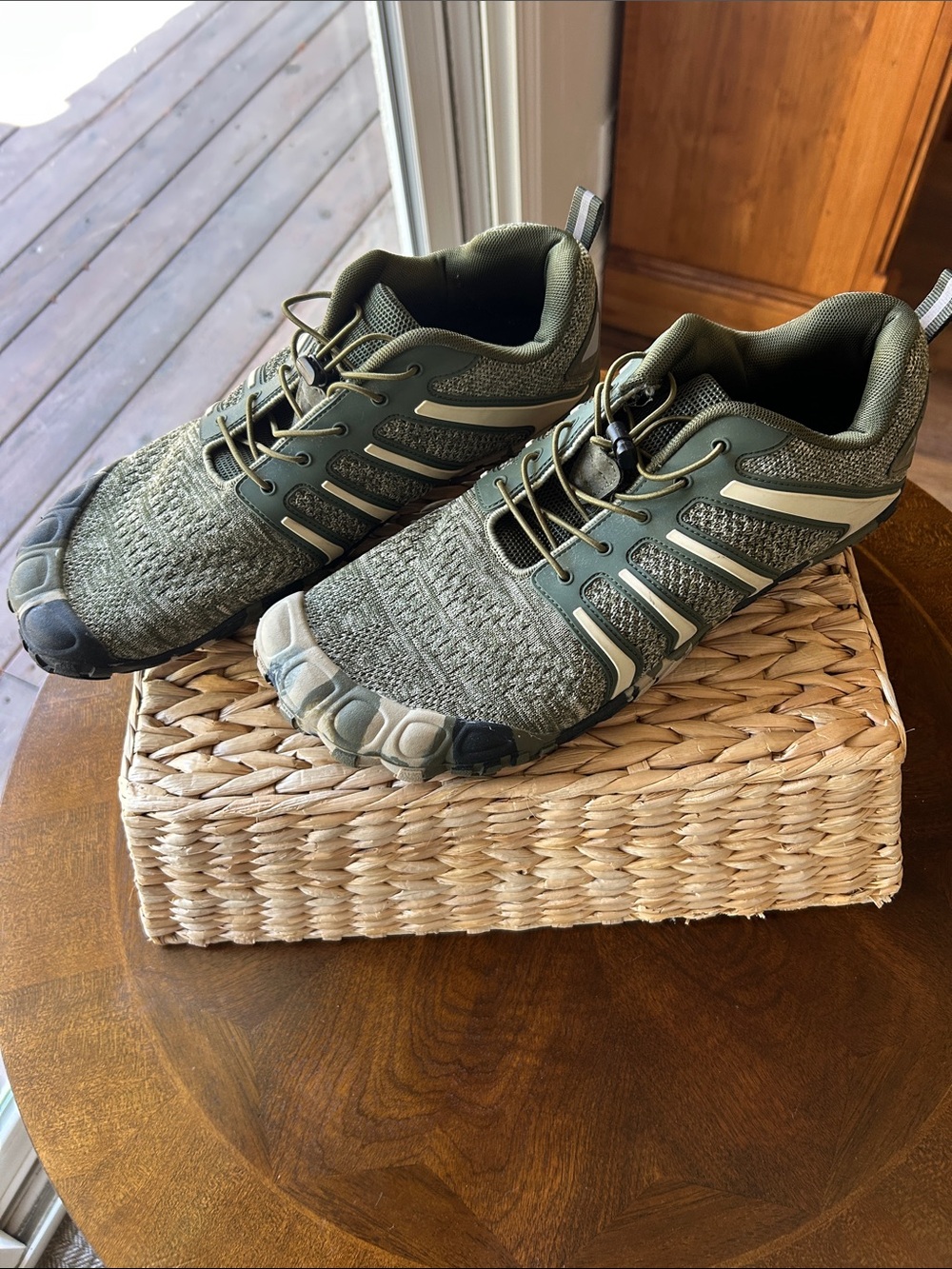 Oranginer Men’s barefoot trail running shoes camouflage Size(46) = Men’s Size 12